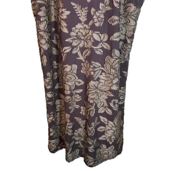 Lazy Sundays Women's Floral Halter Dress Sleeveless Purple Tan Size M NWT - Picture 5 of 14
